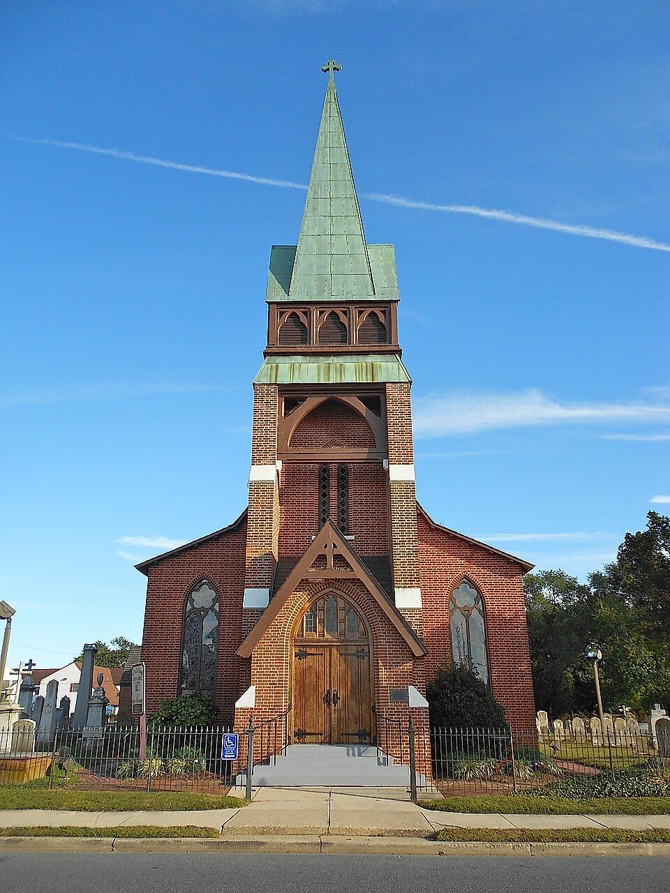 Beautiful church exterior with new windows
